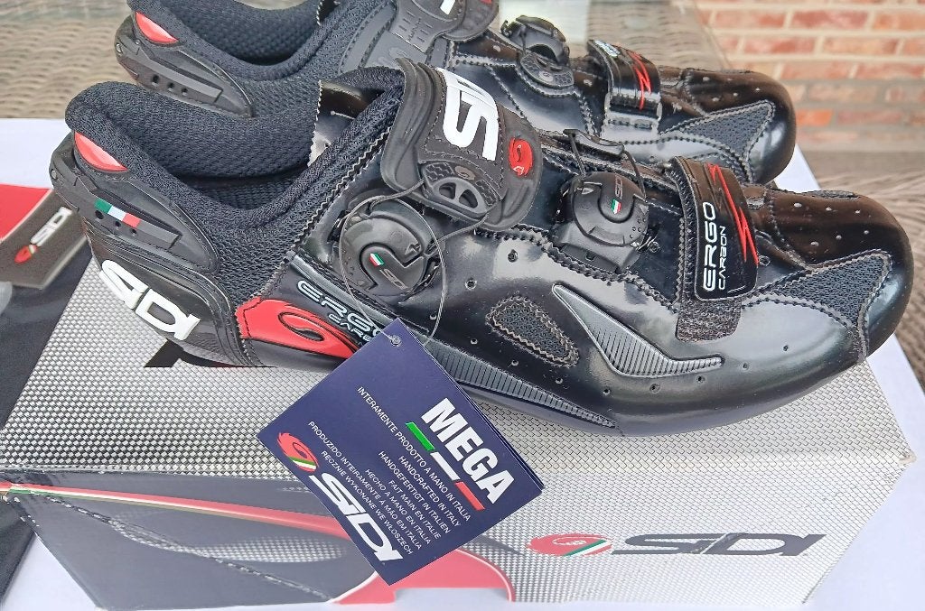 Sidi scarpe ergo 4 mega lucido maat 44, Fietsen en Brommers, SIDI, Heren, Schoenen, Nieuw