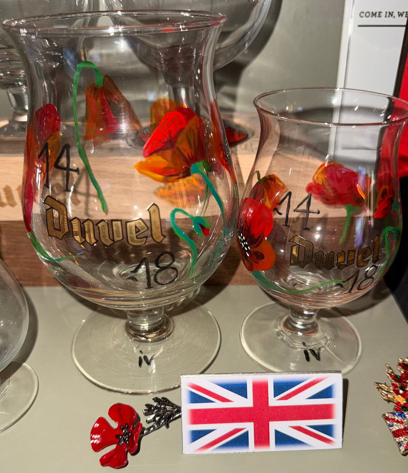 Duvelglazen Wereldoorlog bloemen, Ophalen of Verzenden, Nieuw