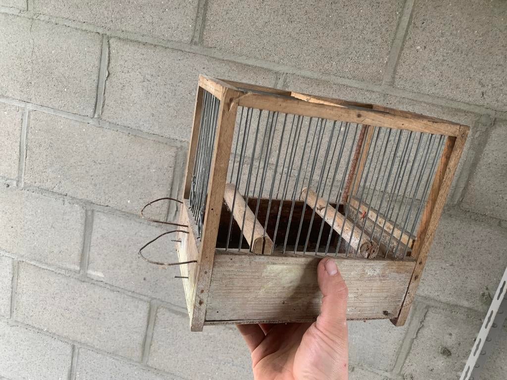 Opleerkooi voor kanarie’s en vinken, Zelf, Zo goed als nieuw, Vogelkooi, Eigen makelijk