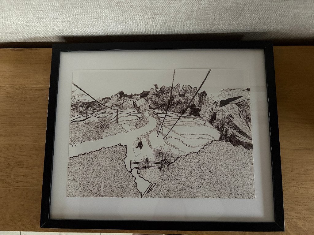 Original Drawing by Wietse (2016) Belgian Street Artist, Antiek en Kunst, Ophalen of Verzenden, Tekening, Pentekening, Ingelijst