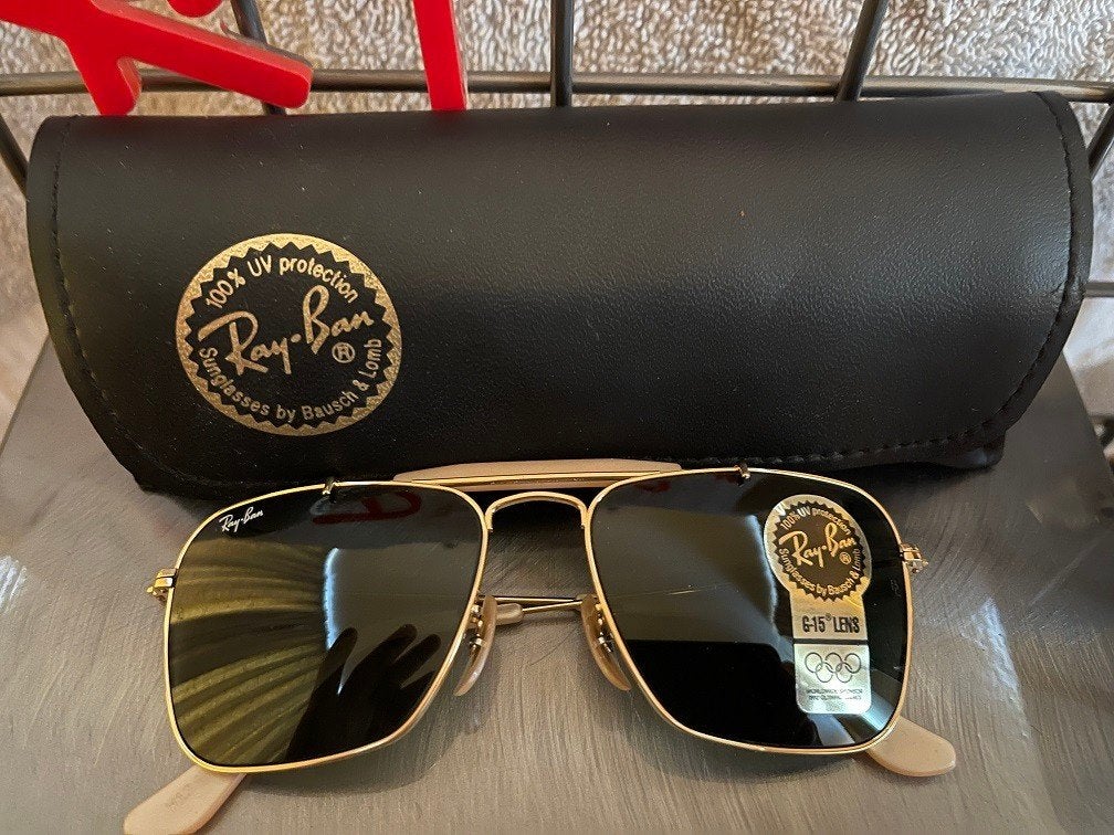 Vintage B&L Ray-ban Caravan Outdoorsman 52mm zonnebril CO11, Zonnebril, Overige kleuren, Nieuw, Ophalen of Verzenden