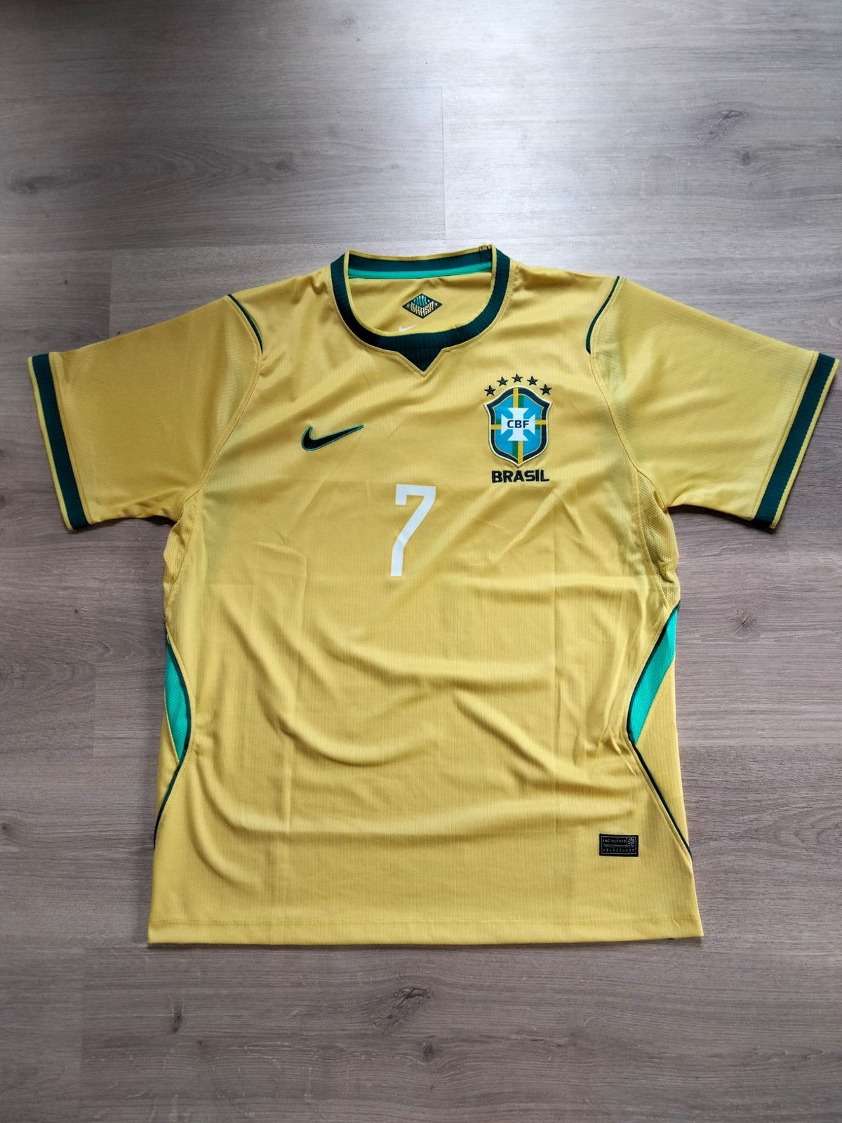 Voetbal shirt Brazilie (Vini Jr 7) Wk 2026, Sport en Fitness, Voetbal, Maat L, Ophalen, Nieuw, Shirt