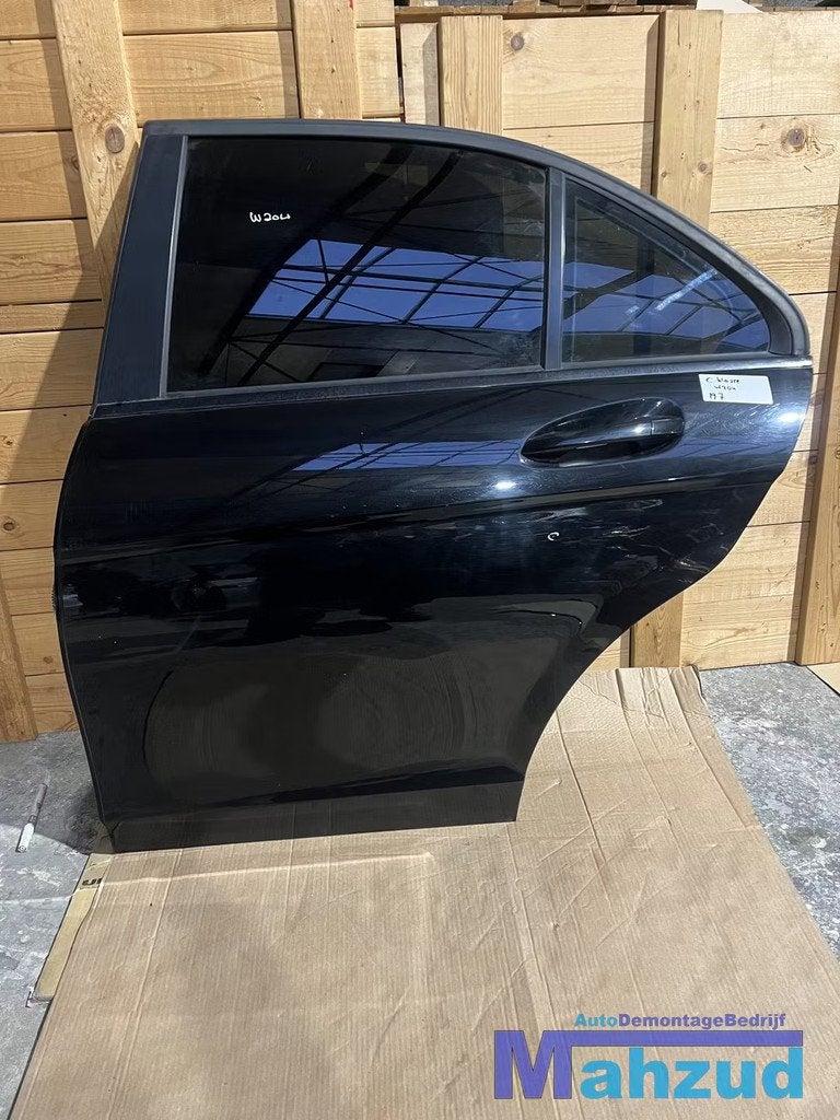 MERCEDES C KLASSE W204 ZWART 197 Links achter deur 2008-2013, Auto-onderdelen, Gebruikt, Mercedes-Benz AG, Deur, Mercedes-Benz