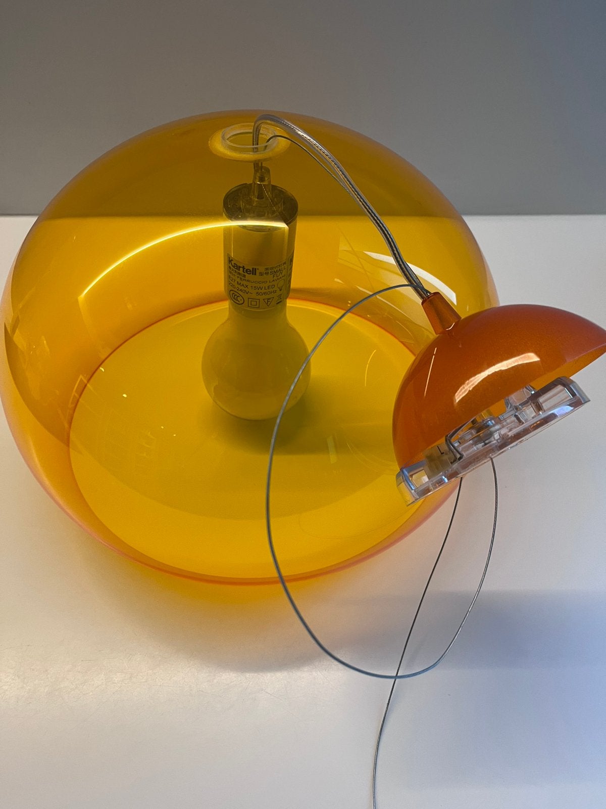 Oranje Kartell  Small FL/Y Hanglamp, Ophalen of Verzenden, Zo goed als nieuw