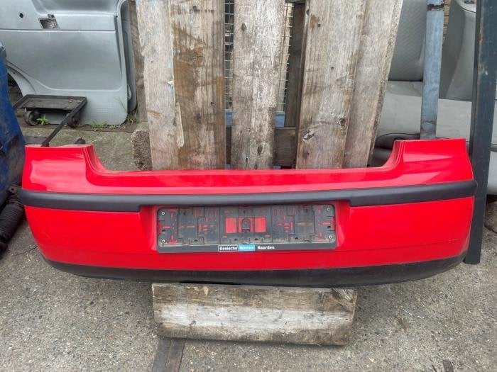 Achterbumper van een Volkswagen Polo, Gebruikt, -, Volkswagen, -