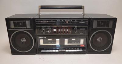 Radio-cassette stéréo vintage Sanyo, Ophalen, Gebruikt, Radio