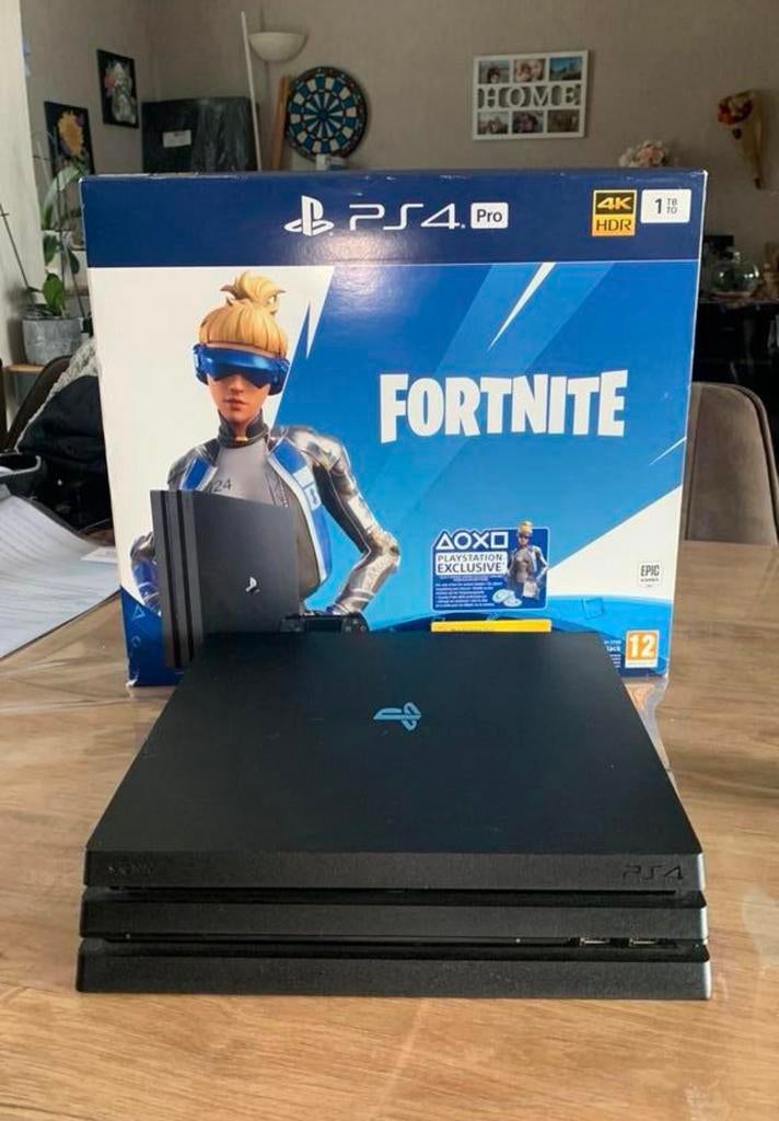 Console PS4 Pro 1 To – Édition Fortnite, Sans contrôleur, Comme neuf, Enlèvement, 1 TB
