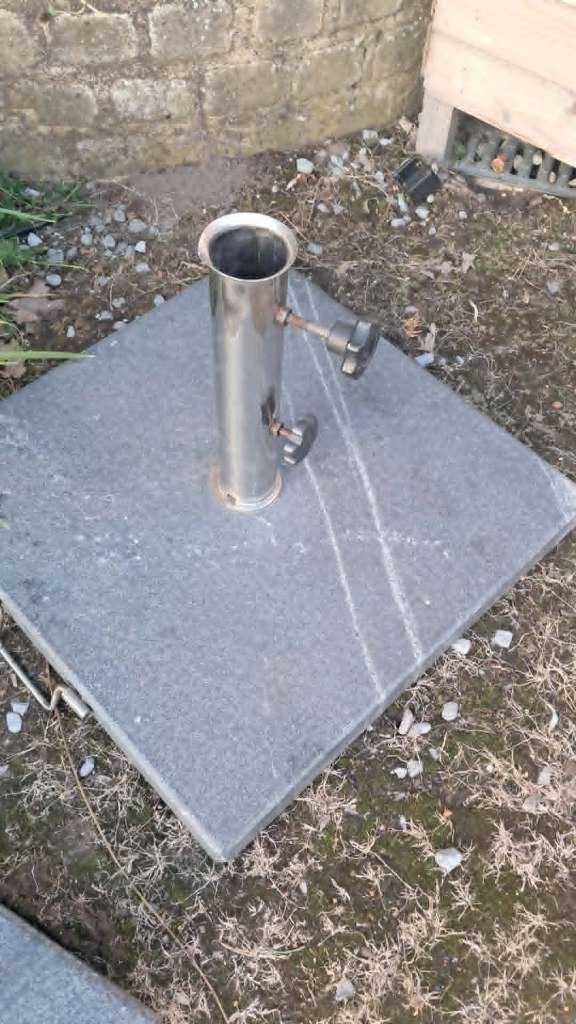 parasolvoet, Ophalen, Parasolvoet