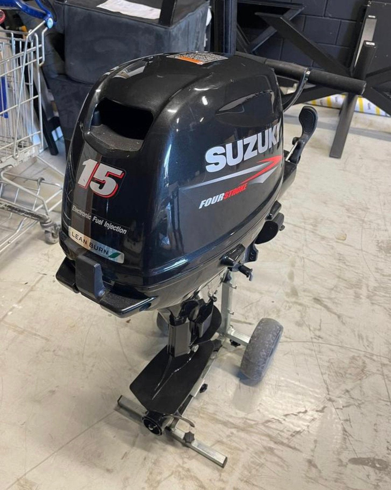 Suzuki 15pk kortstaart, Watersport en Boten, Bootonderdelen, Zo goed als nieuw, Ophalen