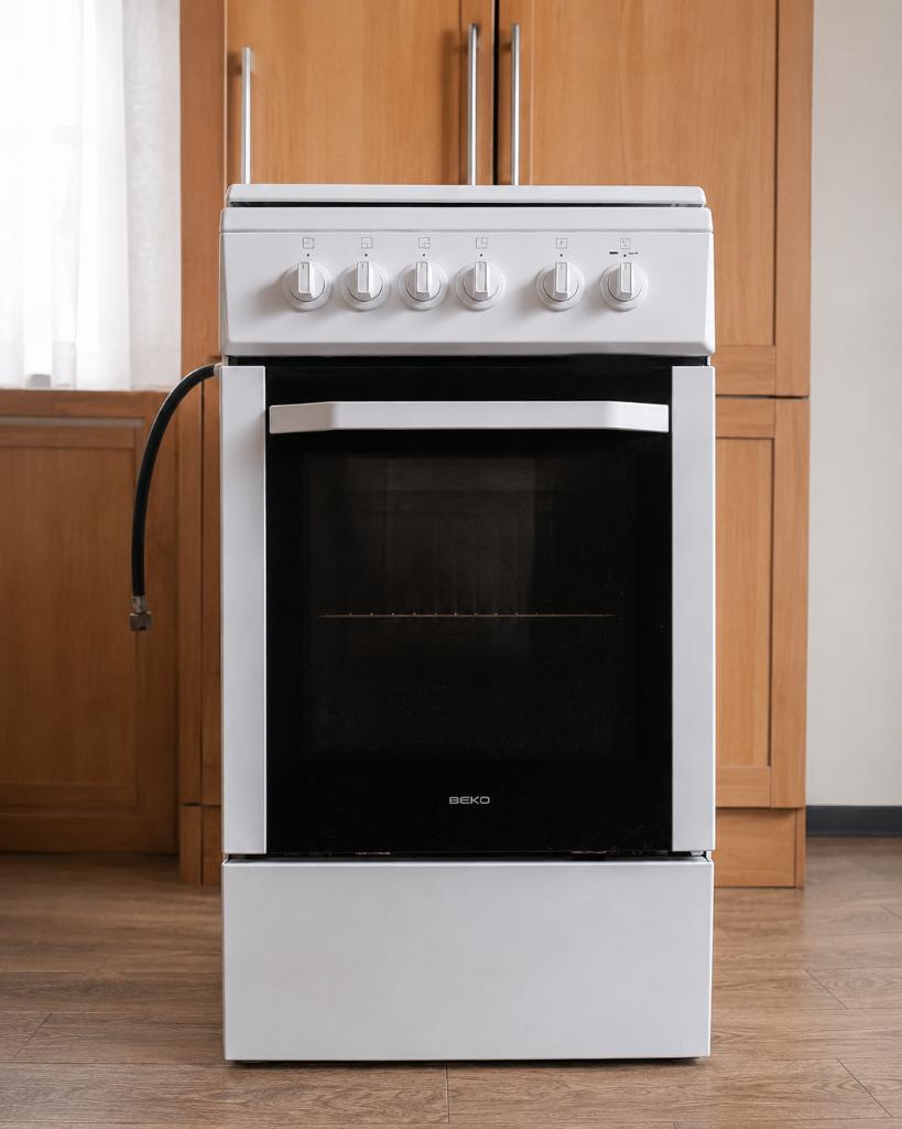 BEKO gasfornuis + elektrische oven, Ophalen, Zo goed als nieuw, Elektrisch
