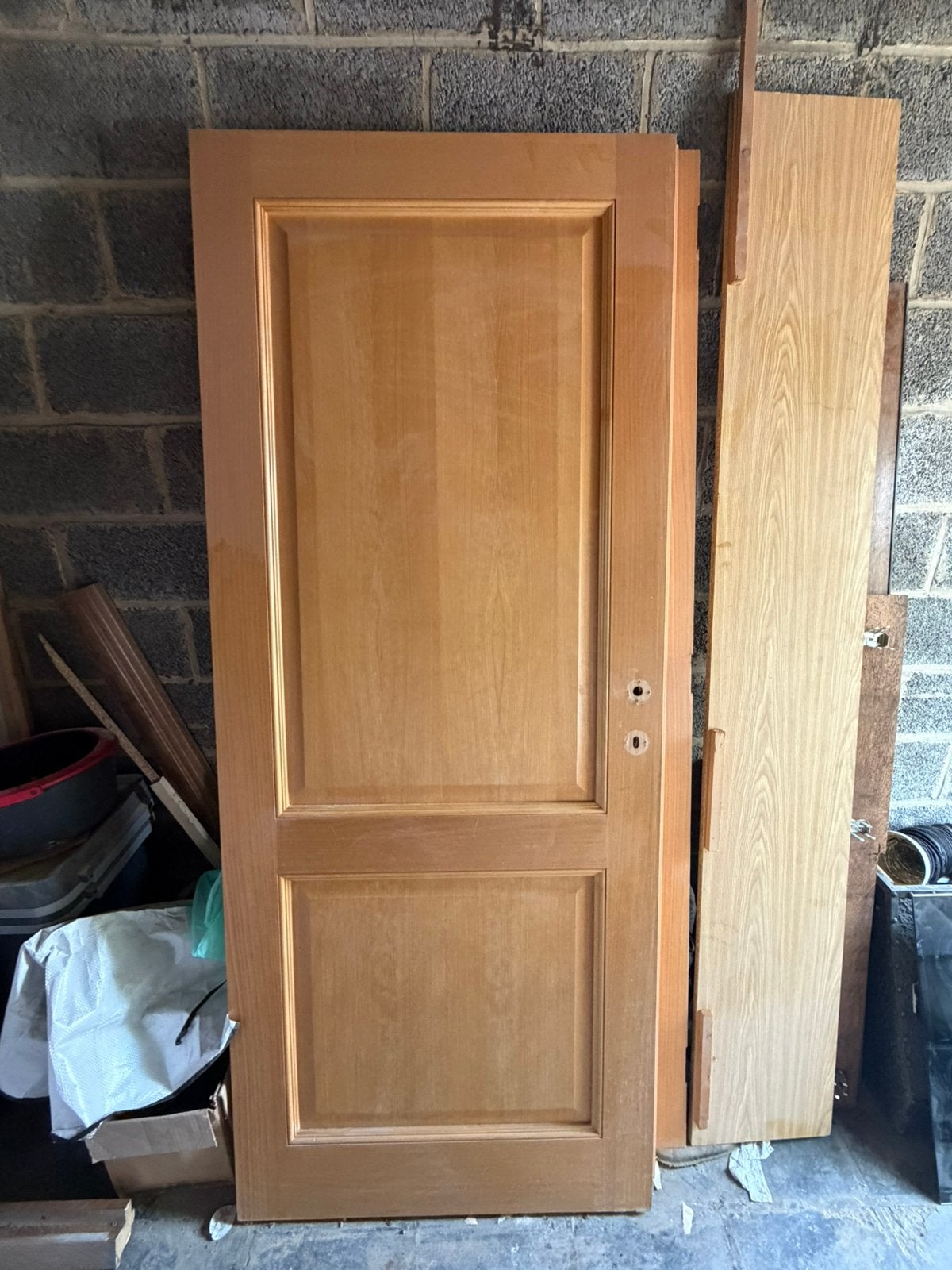 eiken binnendeuren – 82 cm x 201 cm (3 stuks), Doe-het-zelf en Bouw, Deuren en Vliegenramen, Zo goed als nieuw, Hout, Ophalen