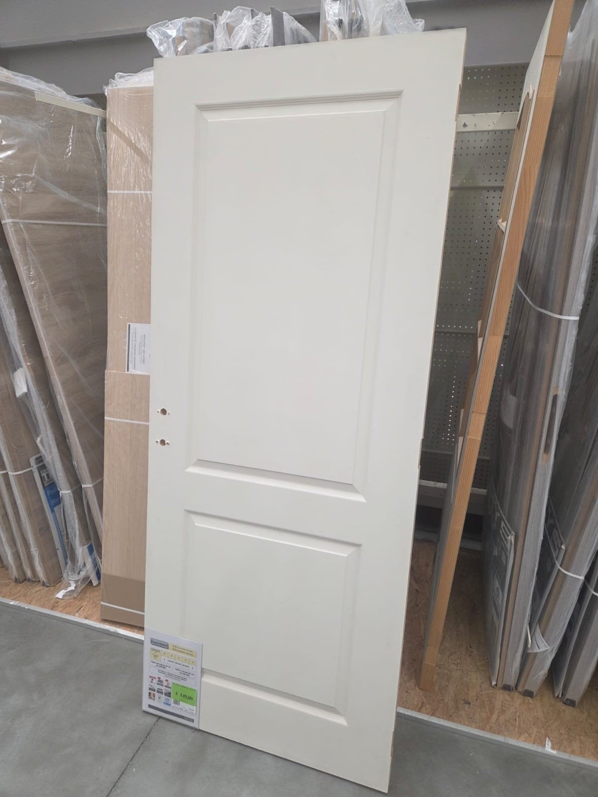 Bloc porte à peindre Thys Carrara 83x201 neuf, Neuf, 75 à 150 cm, Enlèvement, Bois