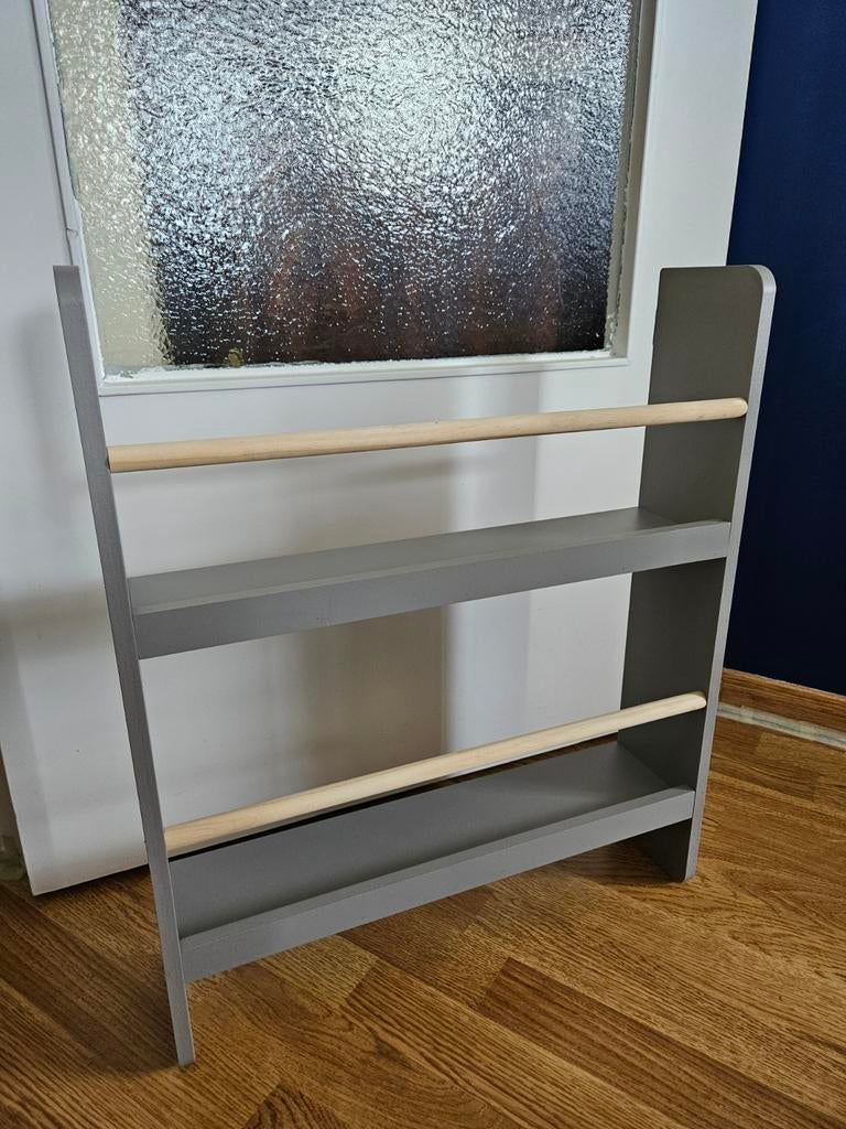 Wandplank van licht en grijs hout, Huis en Inrichting, Woonaccessoires | Wandplanken en Boekenplanken, Ophalen, Zo goed als nieuw