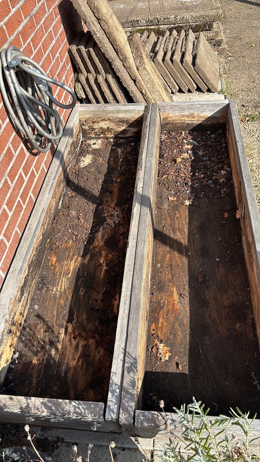 GRATIS plantenbakken TUIN, Enlèvement, Utilisé, Moins de 180 cm, Poutres
