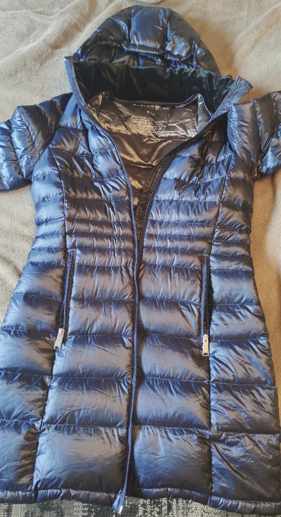 Duvet d'oie léger Andrew Marc neuf 250€, Enlèvement, Neuf, Taille 36 (S), Bleu