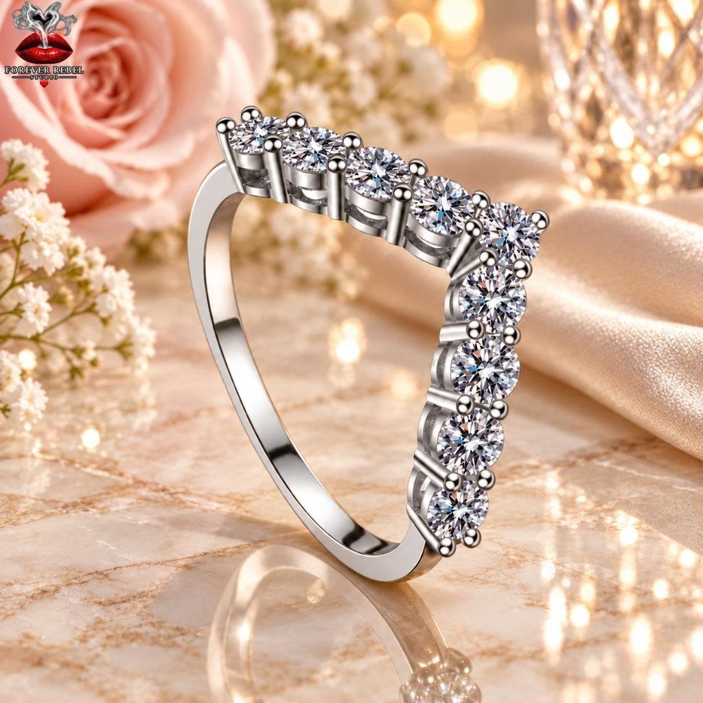 Sorevia 0,9 ct Moissanite Ring 925 Zilver - Diverse maten, Handtassen en Accessoires, Verzenden, Nieuw, Met edelsteen, Dame