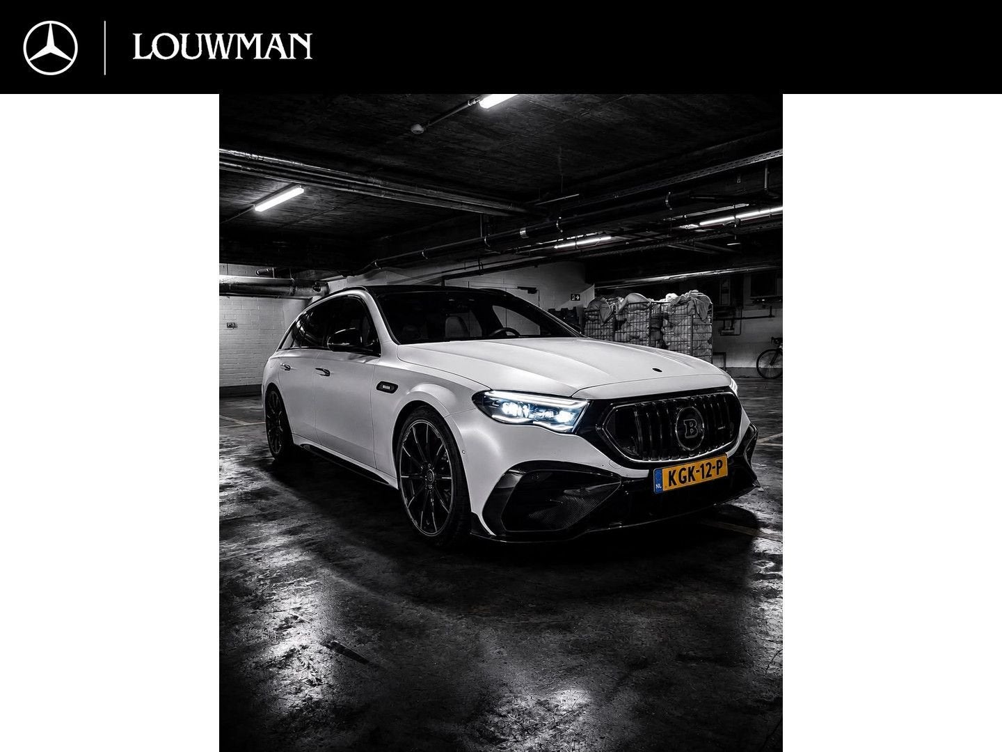 Mercedes-Benz E 53 AMG Estate 4MATIC+ Night Edition Brabus B, Auto's, Automaat, Adaptive Cruise Control, 76 g/km, Wit