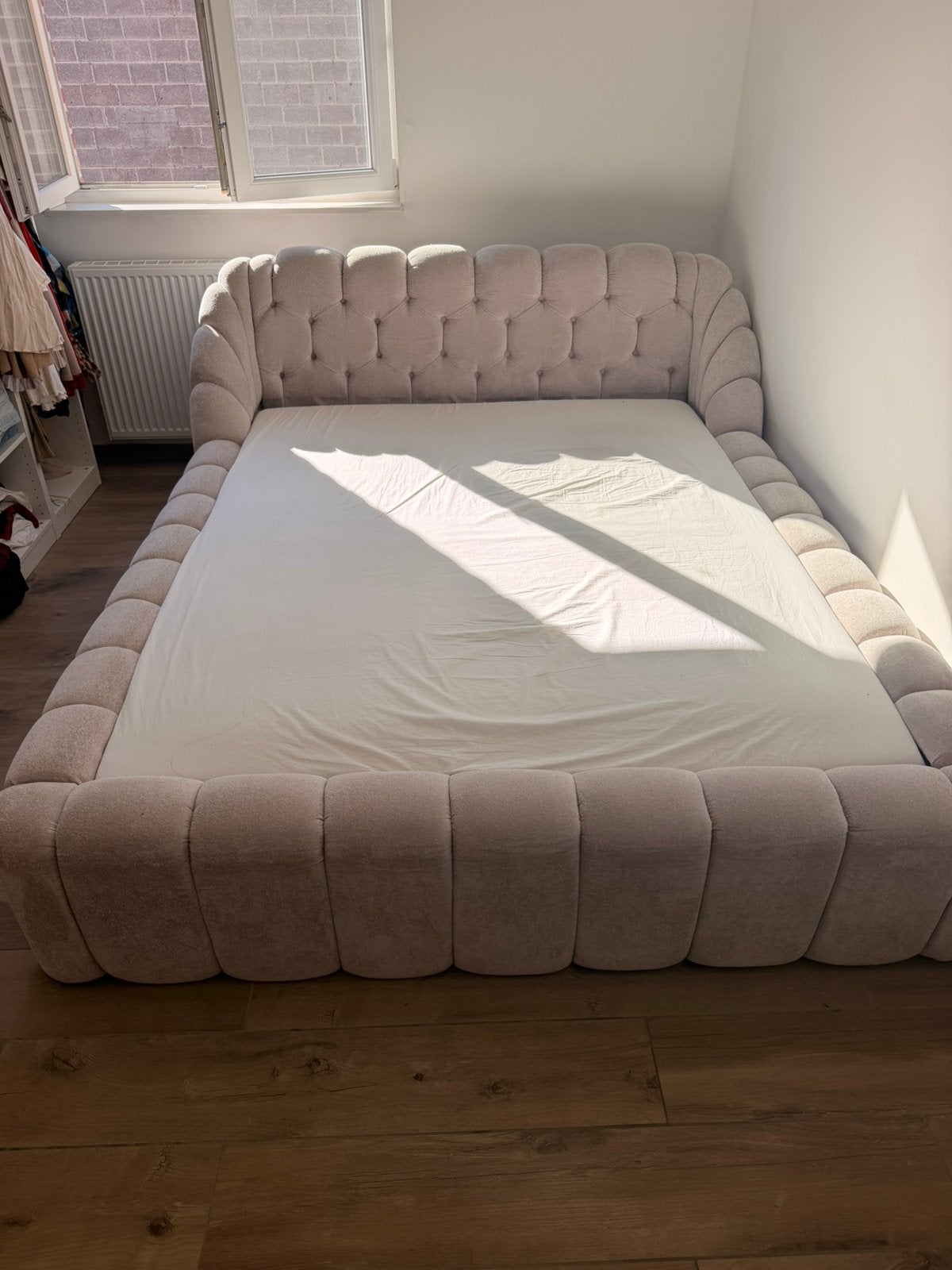 Bed 180 x 200, Huis en Inrichting, Slaapkamer | Boxsprings, Ophalen, Zo goed als nieuw, 200 cm, 180 cm