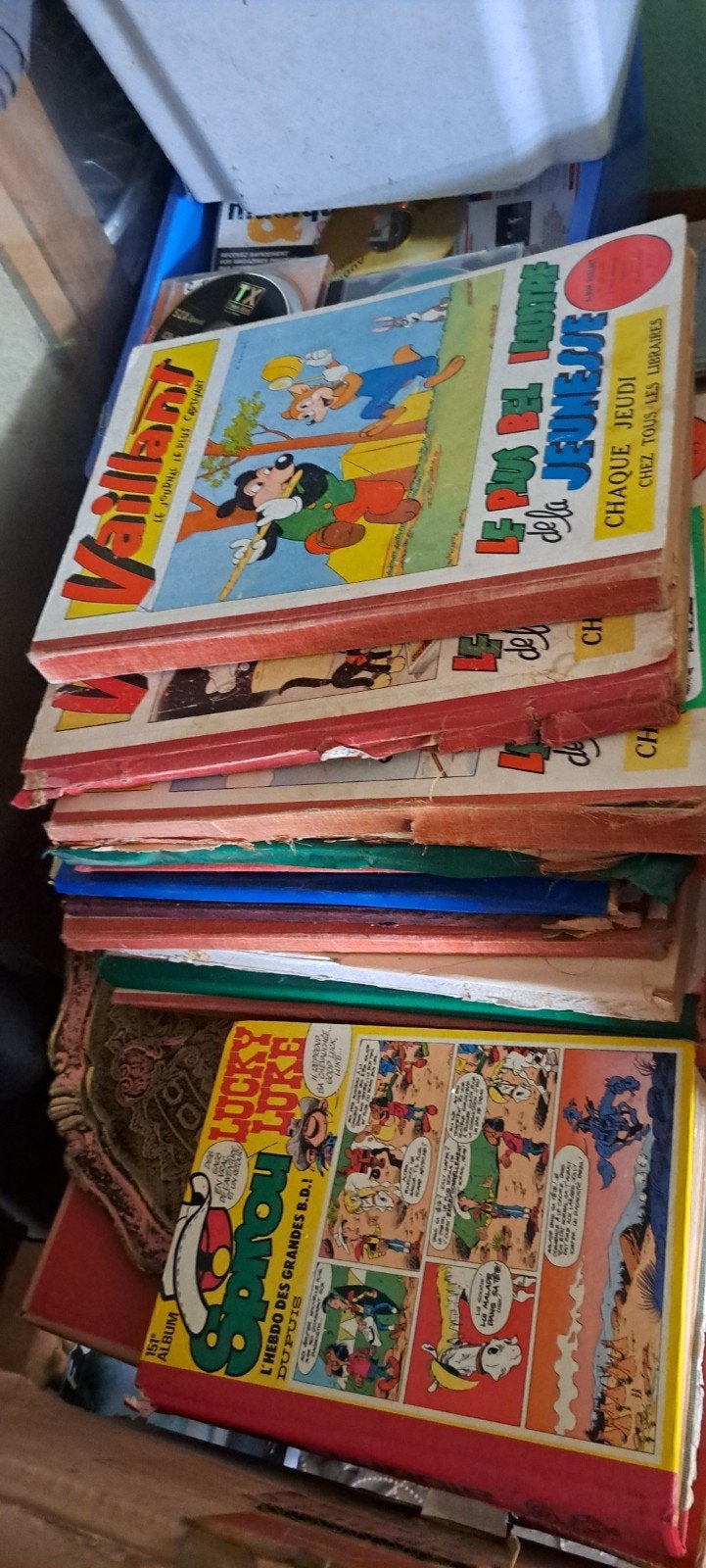 bd spirou  et vaillant, Enlèvement