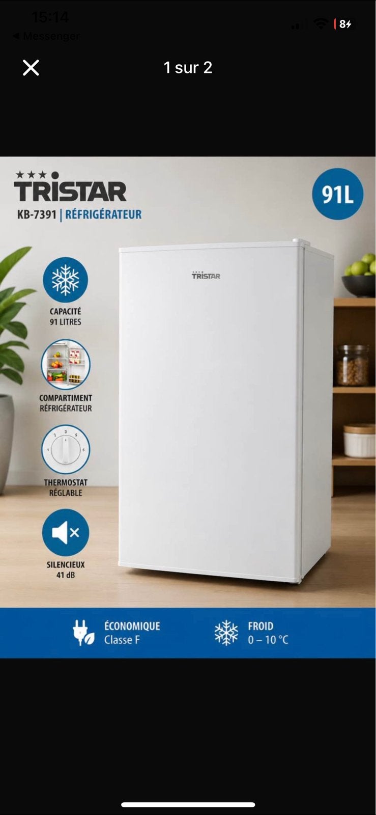 Petit frigo avec bac congelo tristar neuf!, Electroménager, Enlèvement, Neuf