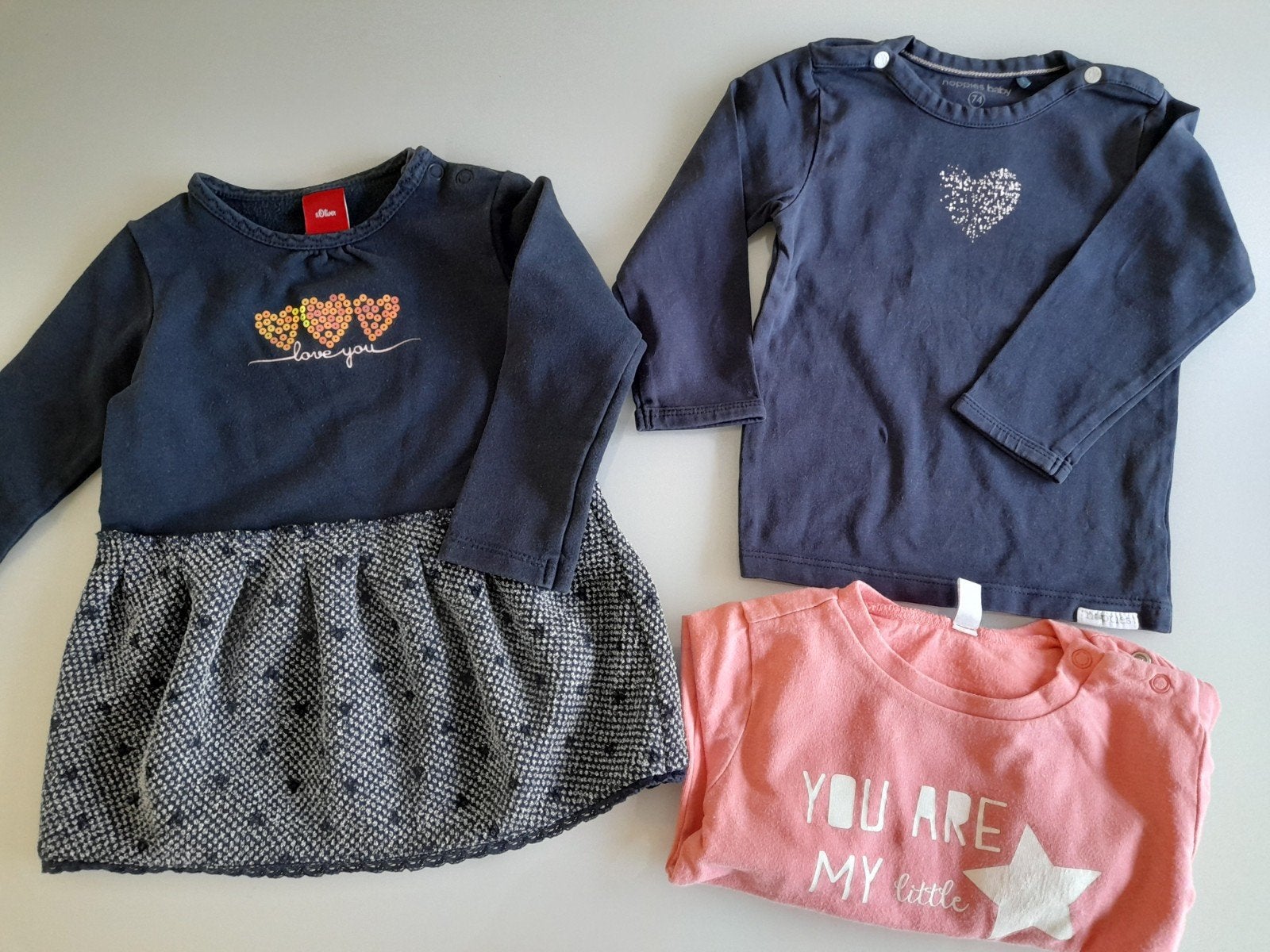 Mooi kleedje, longsleeve Noppies, pyama  74, Enfants & Bébés, Enlèvement, Comme neuf, Fille, Robe ou Jupe