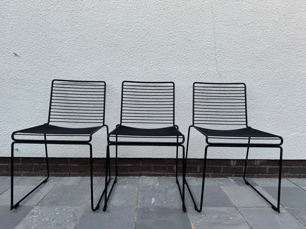 Chaise de salle à manger HAY Hee, noir/lot de 3, Trois, Comme neuf, Enlèvement, Autres matériaux