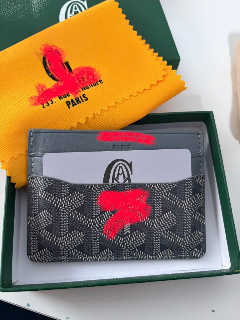 Kaarthouder, Handtassen en Accessoires, Zwart, Nieuw, Leder, Ophalen