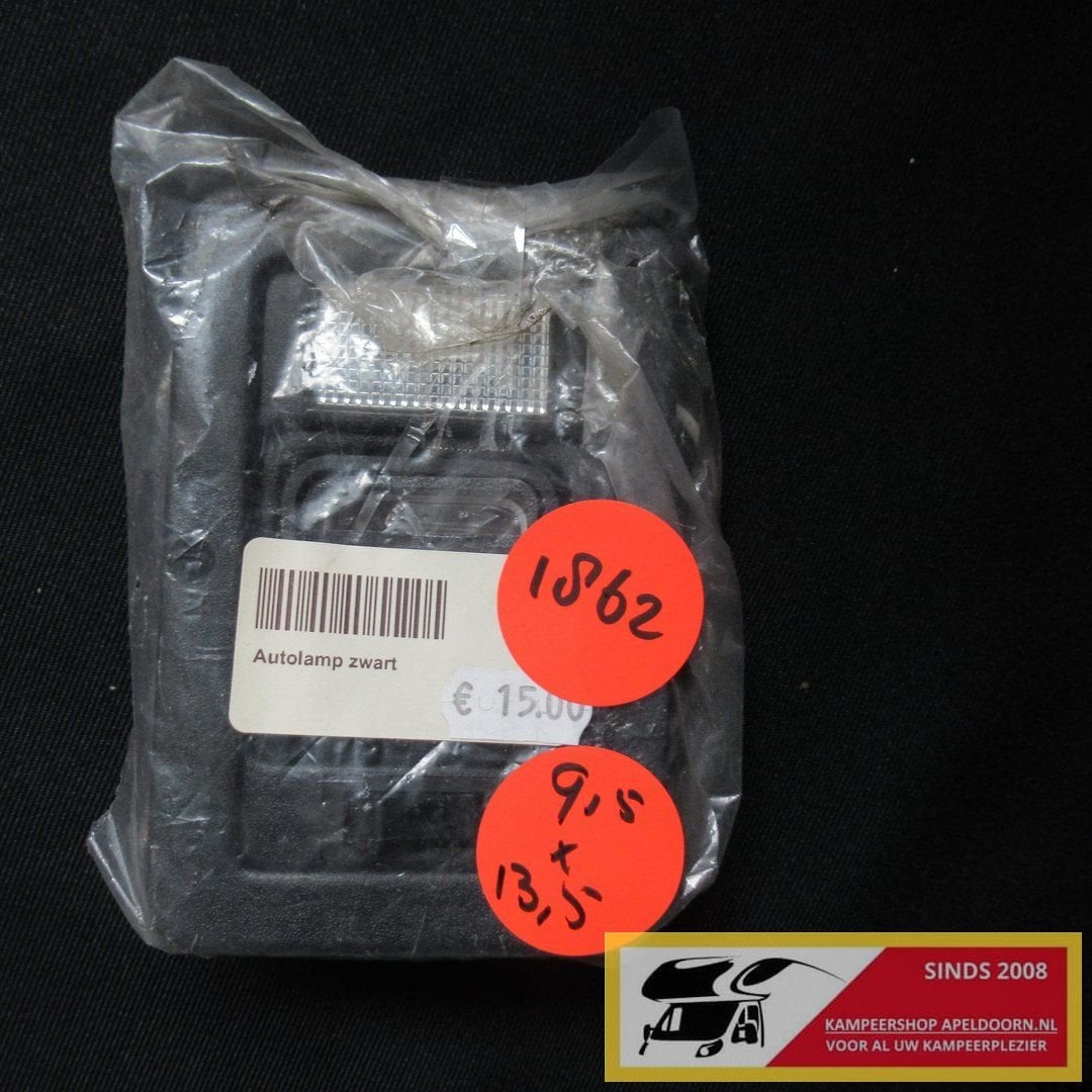 Te koop gebruikt autolamp zwart nr 1862 9,5x13,5cm, Caravanes & Camping, Caravanes Accessoires, Utilisé, Envoi