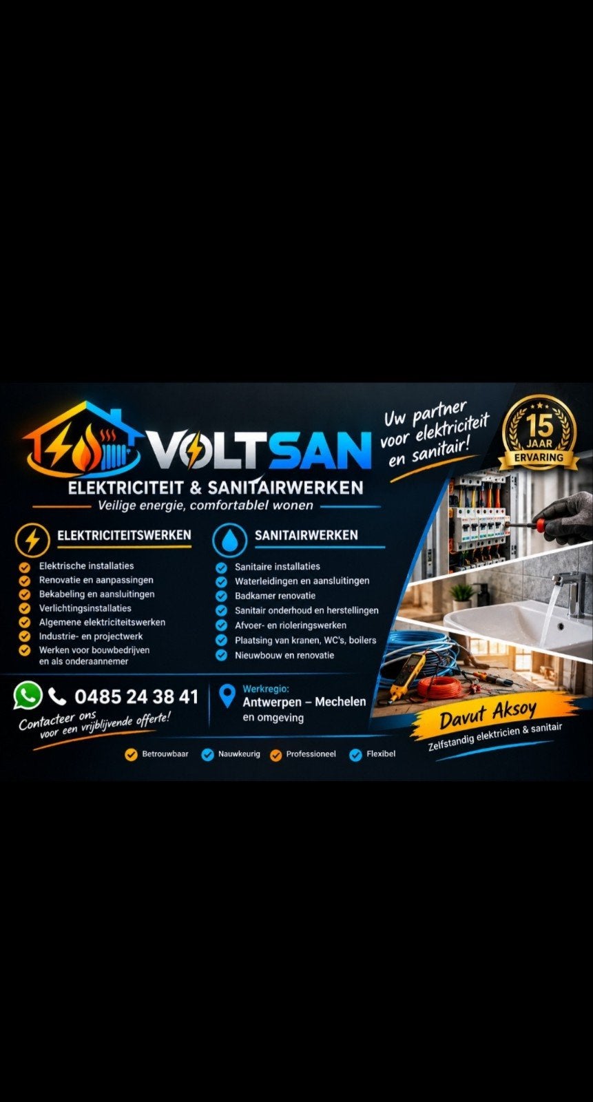 Elektricien +Sanitair