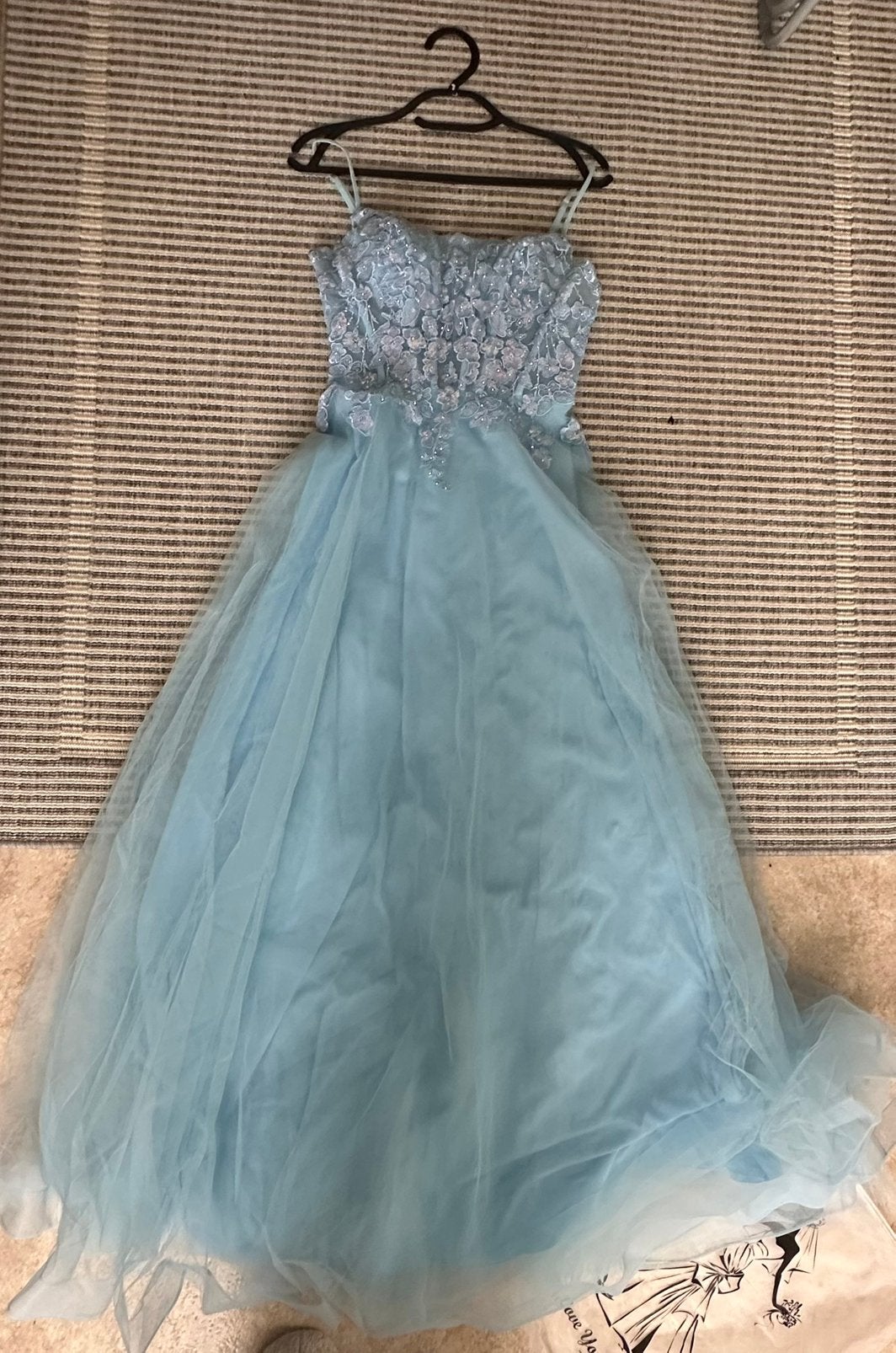 Mooi gala jurk, Galajurk, Blauw, Nieuw, Ophalen of Verzenden