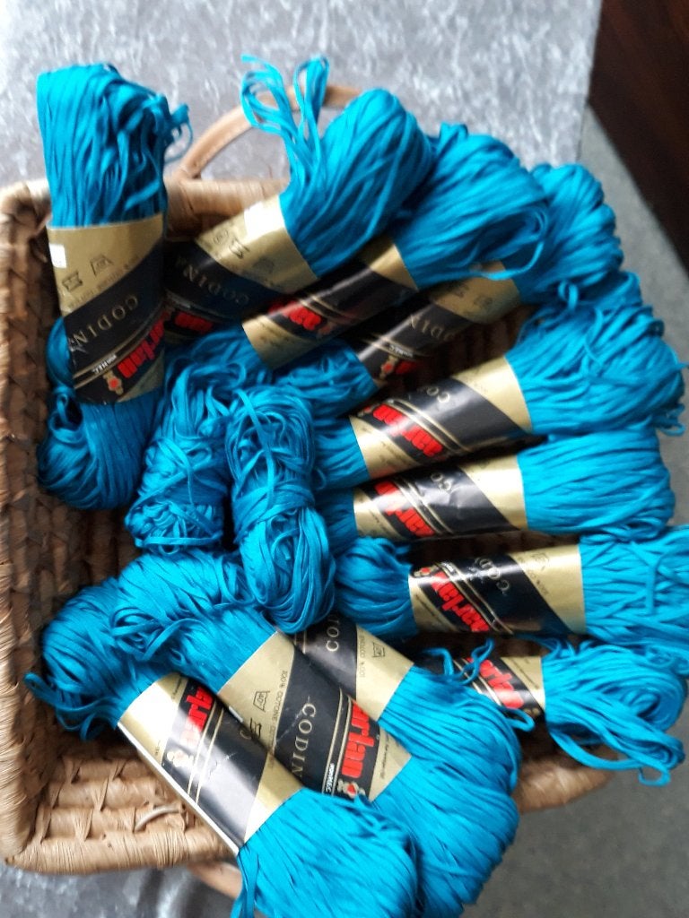 Katoenen brei haak lintgaren katoen 13 st. Nog Nieuw blauw, Hobby en Vrije tijd, Breien en Haken, Ophalen, Zo goed als nieuw, Breien of Haken