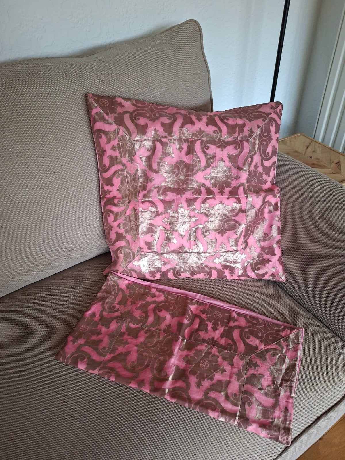 2 housses de coussin sans rembourrage, Neuf, Enlèvement ou Envoi, Carré, Coussin de lounge