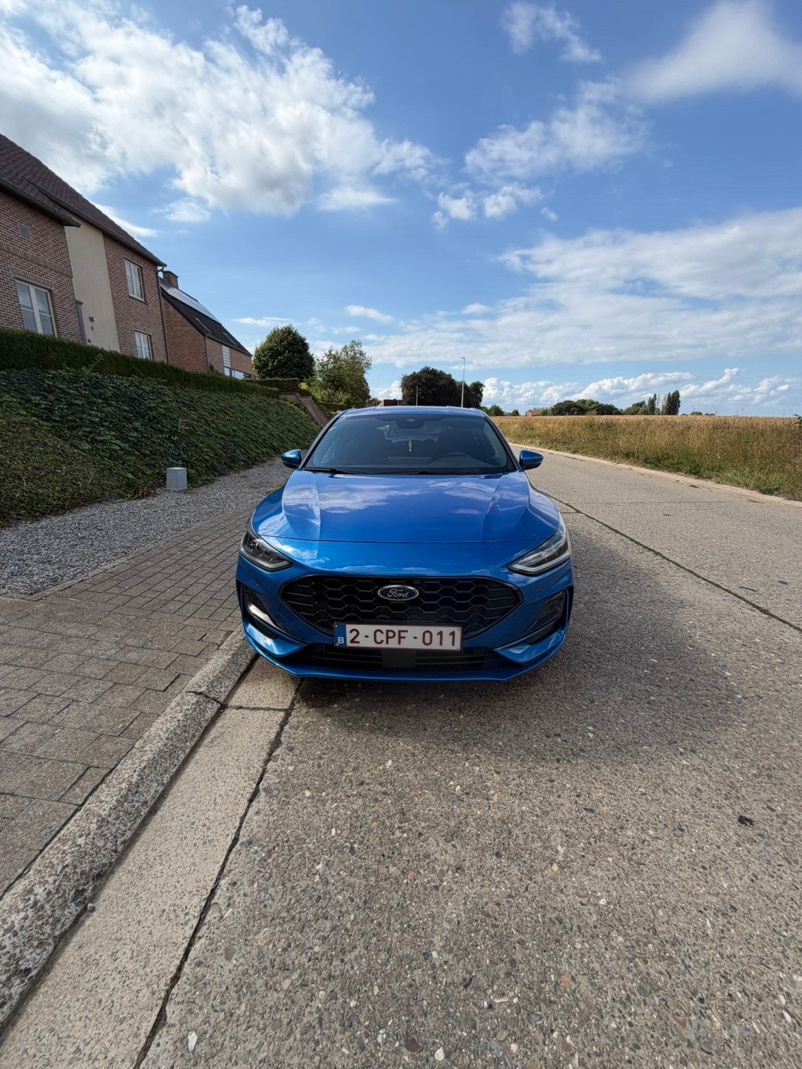 Ford Focus ST line, Auto's, Stof, Blauw, 5 deurs, Dealer onderhouden