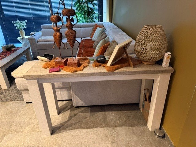 VOLLEDIGE ZO GOED ALS NIEUWE EETPLAATS, Ophalen, MODERN, Zo goed als nieuw, 4 tot 6 stoelen