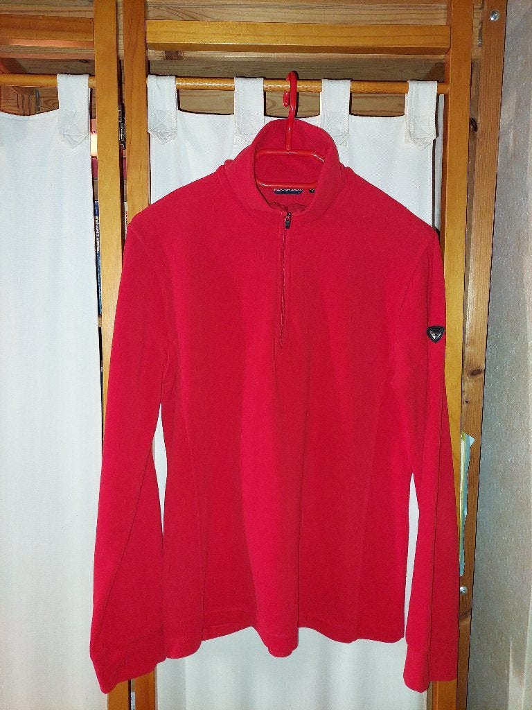 Sportieve damesfleece - F.lli Campagnolo - large, Ophalen of Verzenden, Zo goed als nieuw, Rood, Maat 42/44 (L)