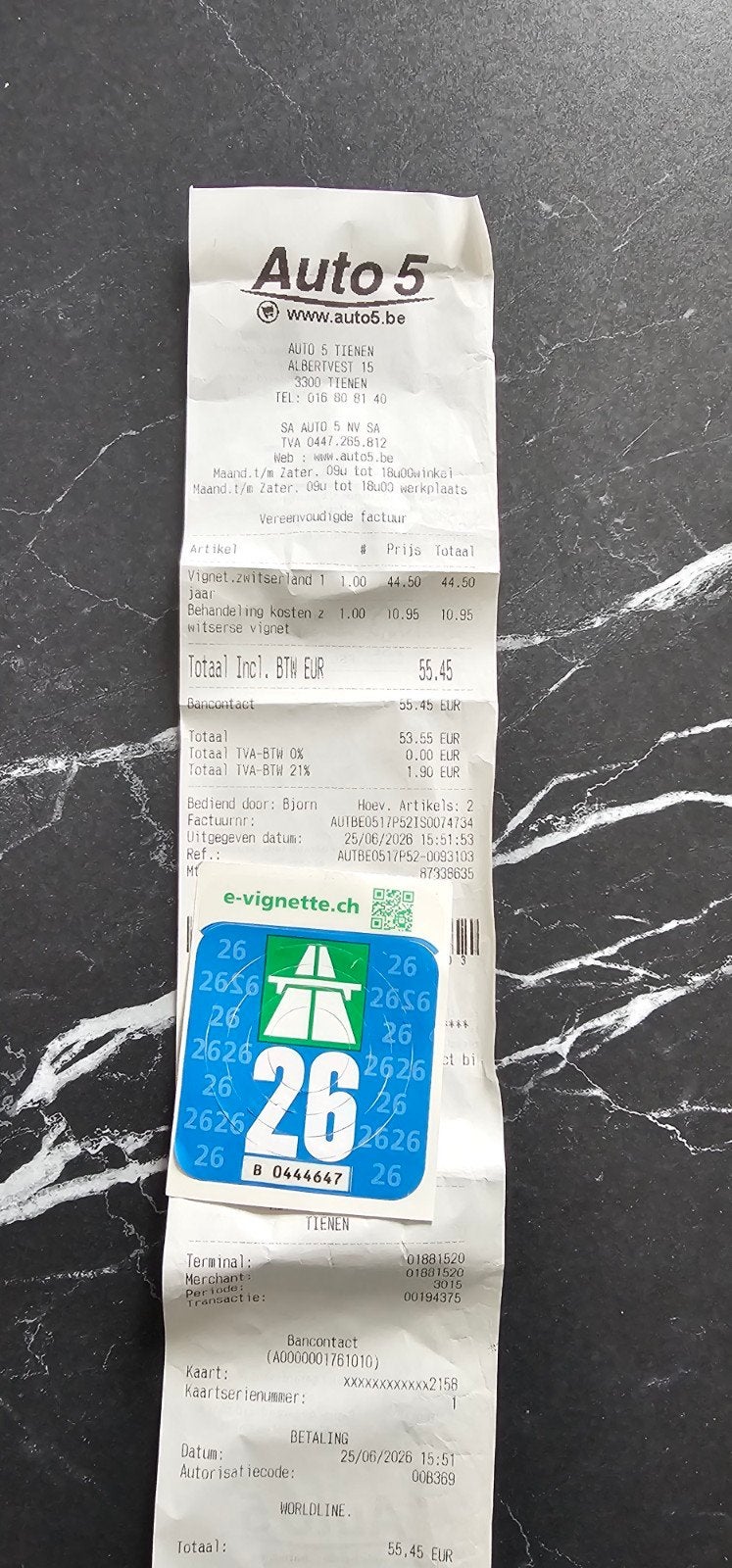 Zwitserland vignet, Tickets & Billets, Vignettes automobiles