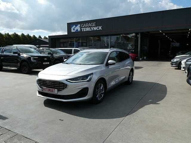 Ford Focus Break 1.0 i MHEV 125pk Automaat Titanium Camera, Euro 6, Bedrijf, Hybride Elektrisch/Benzine, Zilver of Grijs