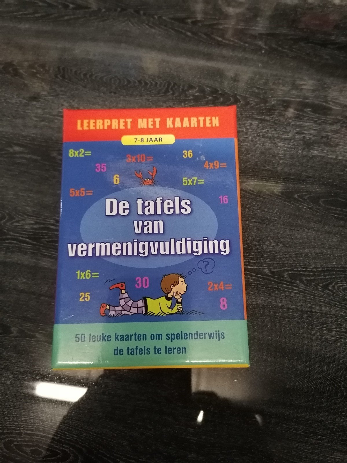 de tafels van vermenigvuldiging - kaartjesspel, Ophalen, Zo goed als nieuw, Rekenen