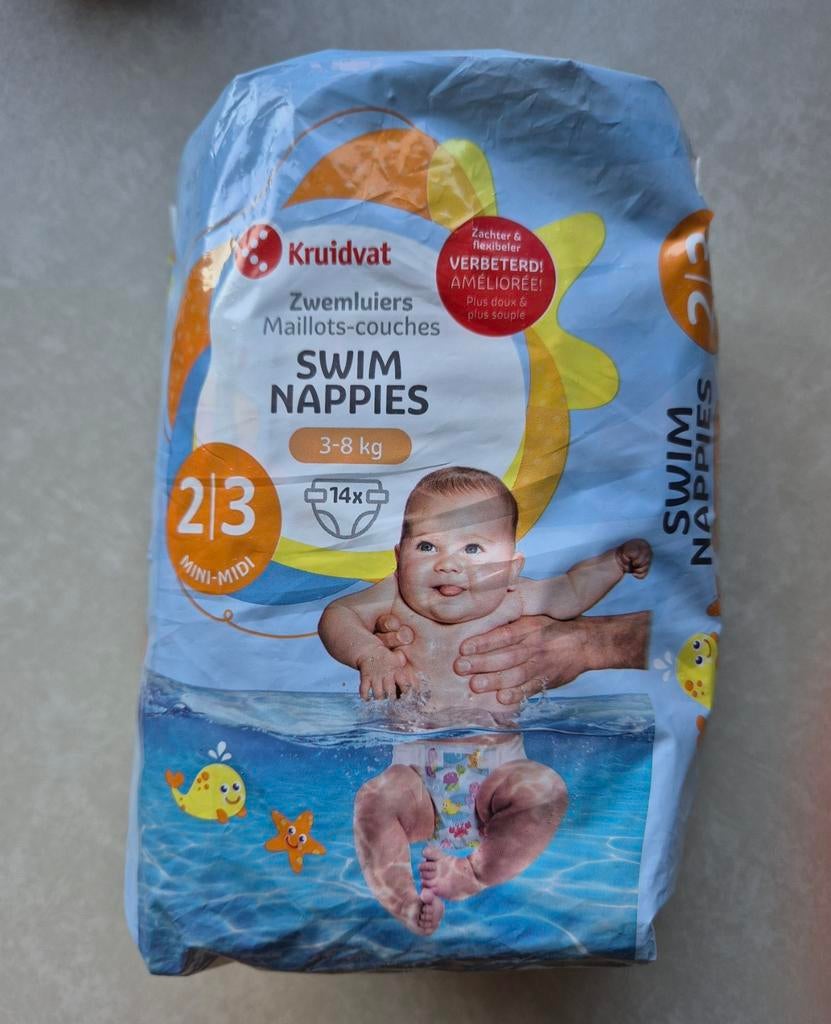 Zwemluiers maat 2 en 3 - Nieuw in nog gesloten verpakking, Kinderen en Baby's, Babykleding | Baby-zwemkleding, Jongetje of Meisje