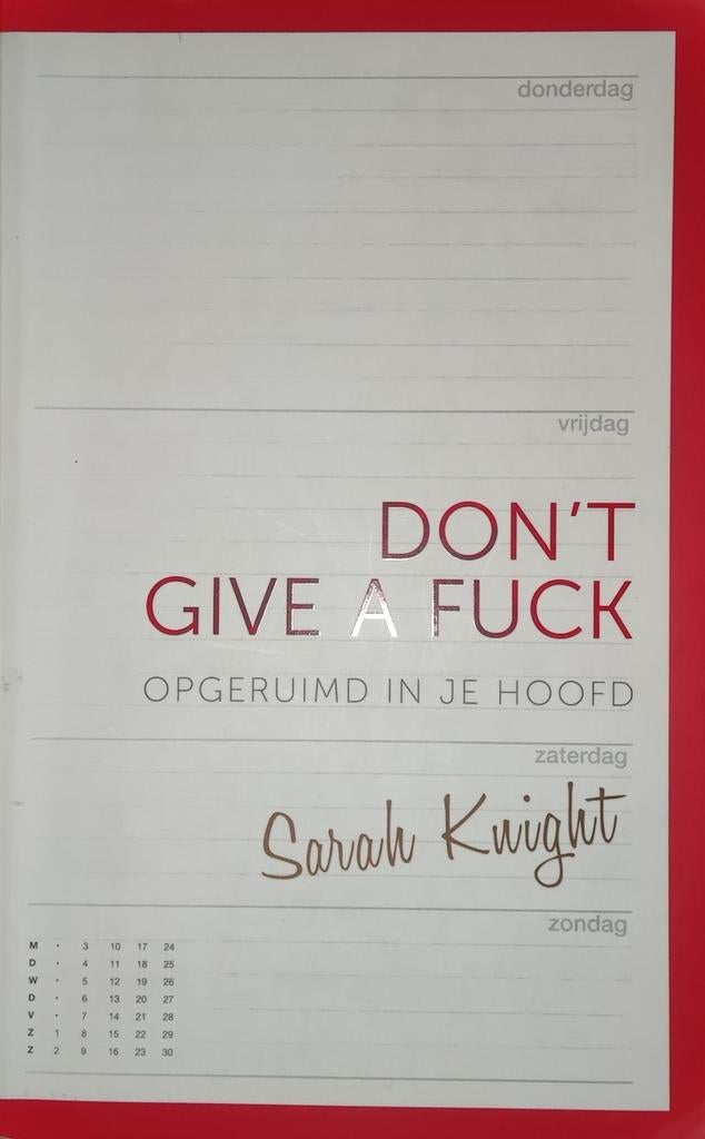 Don't give a fuck, auteur: Sarah Knight, Ophalen of Verzenden, Zo goed als nieuw