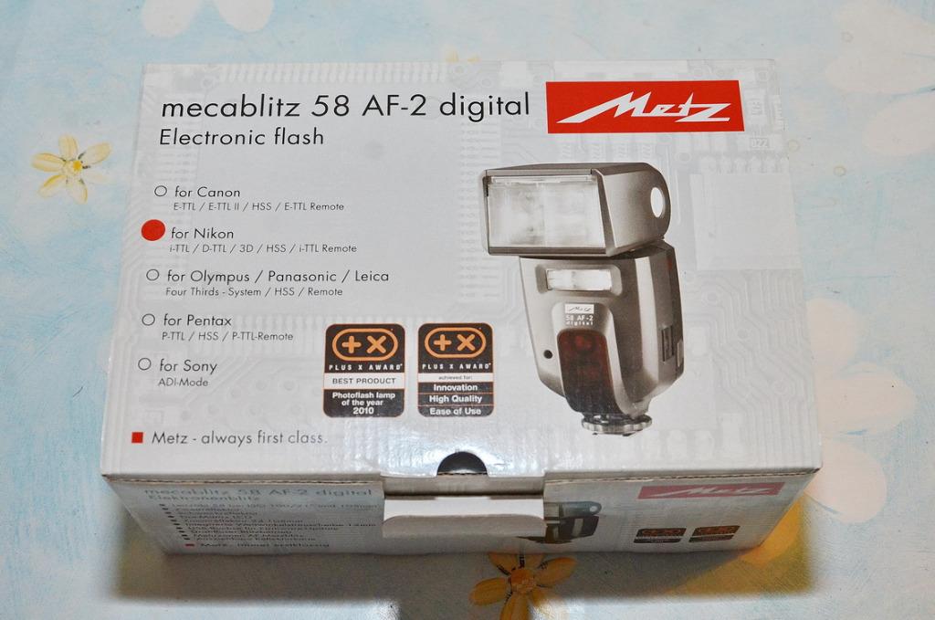 Flash professionnel Mecablitz 58 AF-2 digital pour Nikon, Enlèvement ou Envoi, Neuf, Metz, Inclinable