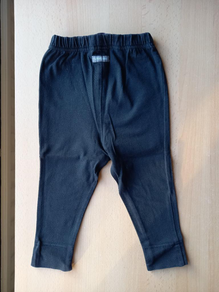 legging noir avec pierres argentées en bas taille 74, Pantalon, Enlèvement ou Envoi, Comme neuf, Fille
