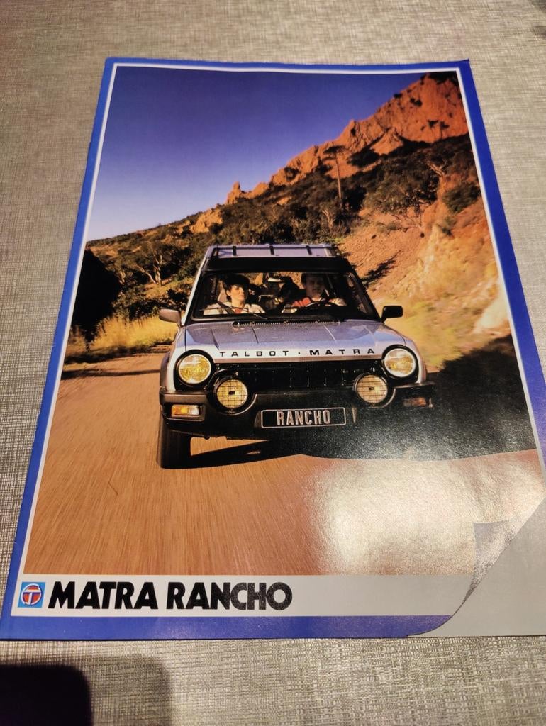 TALBOT MATRA Rancho Brochure, Enlèvement ou Envoi, Neuf, Autres marques