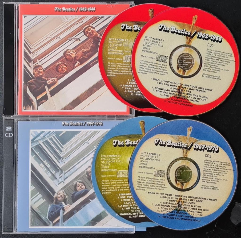BEATLES - 1962-1966 (Red) & 1966-1970 (Blue) (4 CDs ), Verzenden, Zo goed als nieuw, Poprock