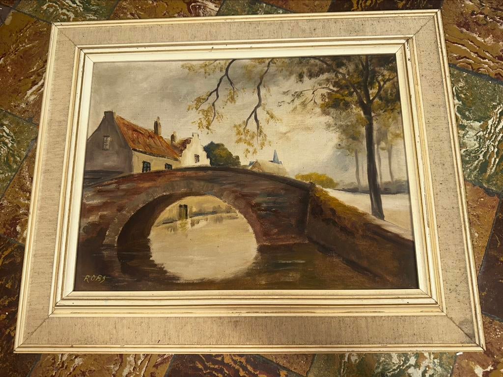 Vieille peinture en toile avec tableau, Enlèvement