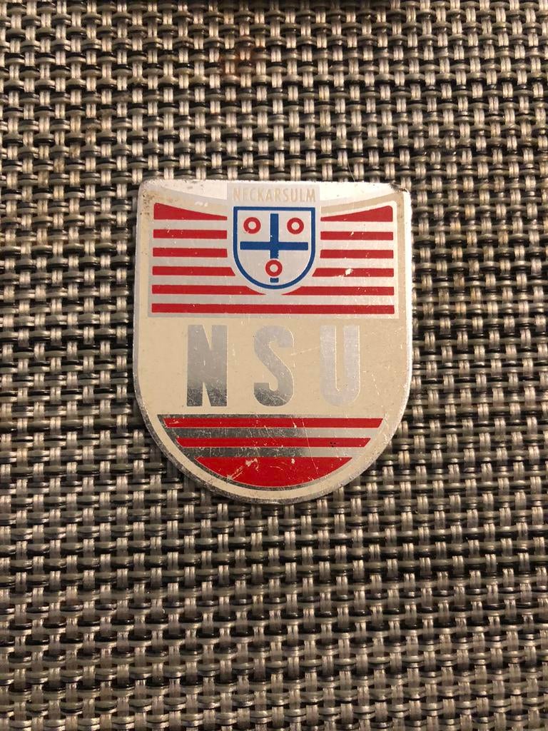 emblème insigne logo nsu, Enlèvement, Utilisé, Autres marques automobiles