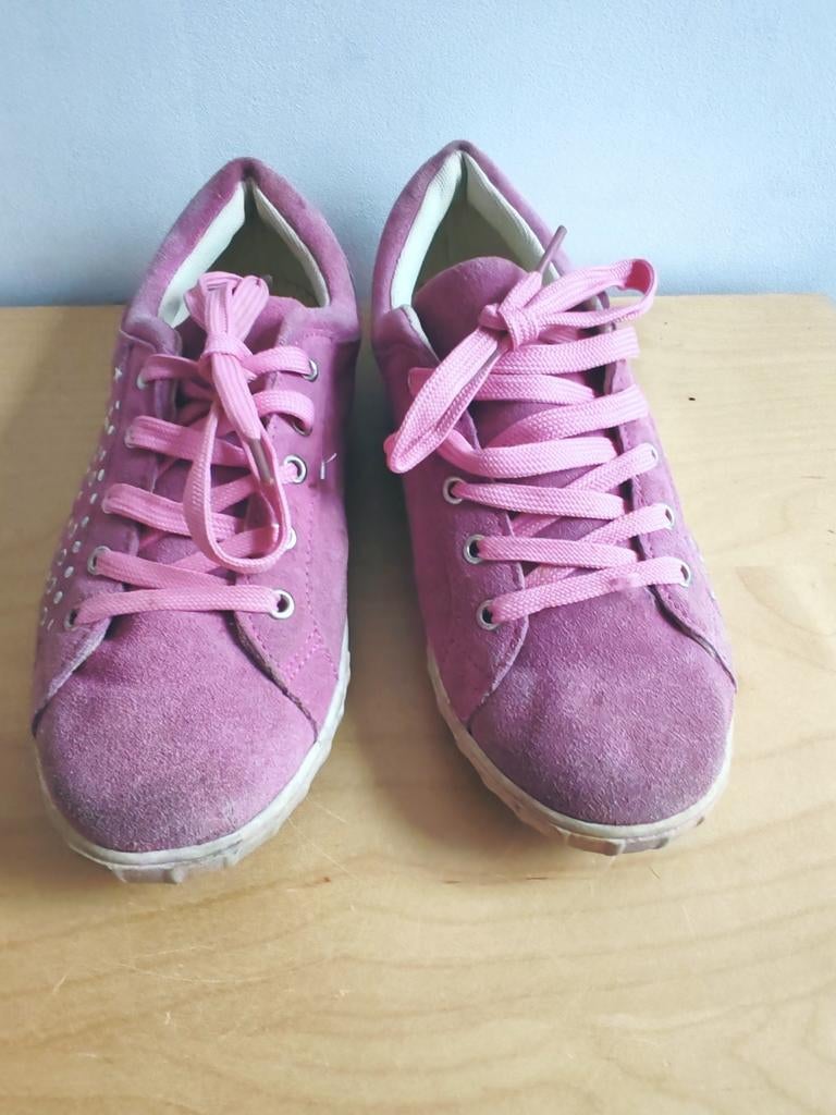Ki.te.toi roze suède sneakers maat 41, Ophalen of Verzenden, Roze