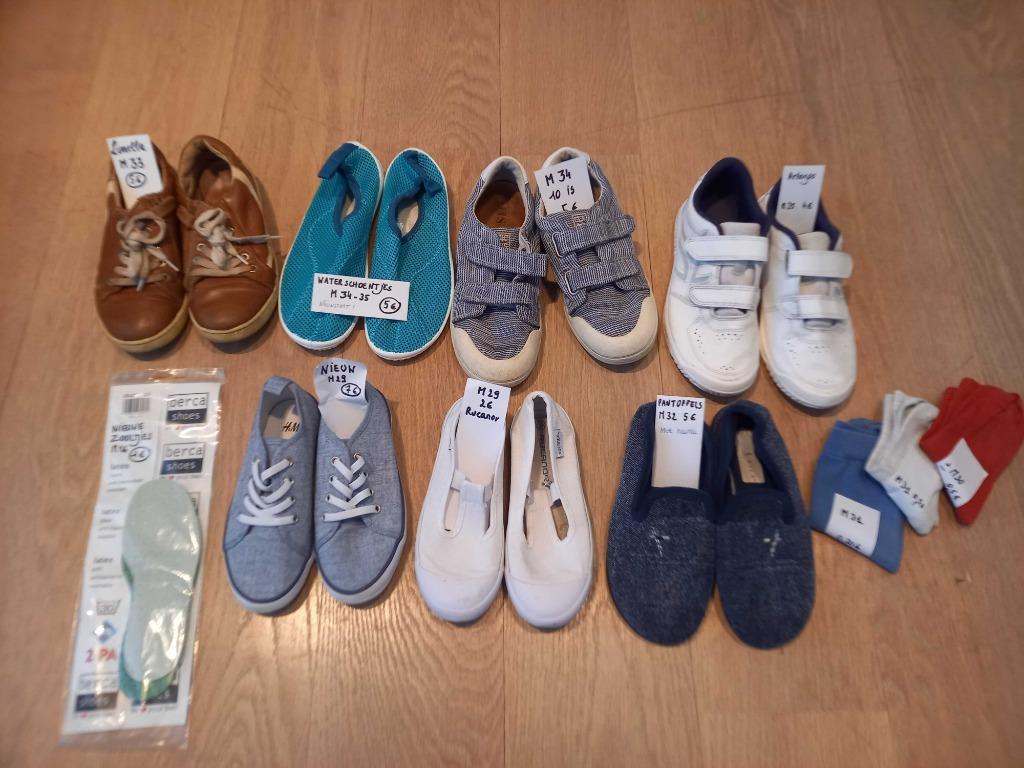 Jongensschoenen en kousen Maat 26 tem 35, Garçon, Enlèvement ou Envoi, Comme neuf, Chaussures