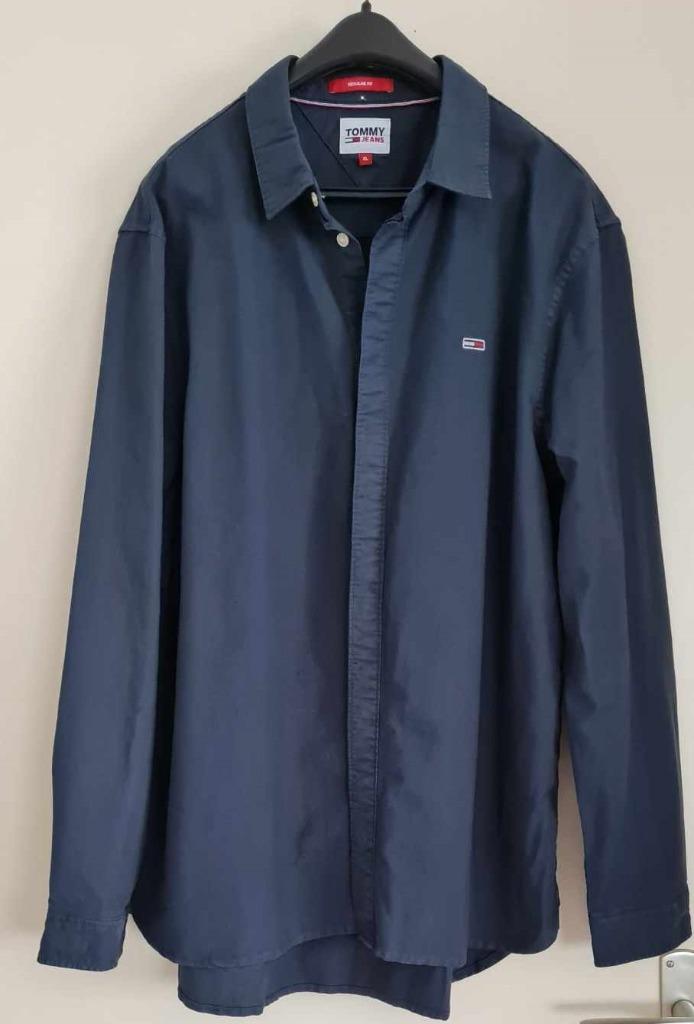 Très jolie chemise de marque Tommy Jeans. Taille XL, Tour de cou 43/44 (XL), Comme neuf, Bleu, Tommy jeans