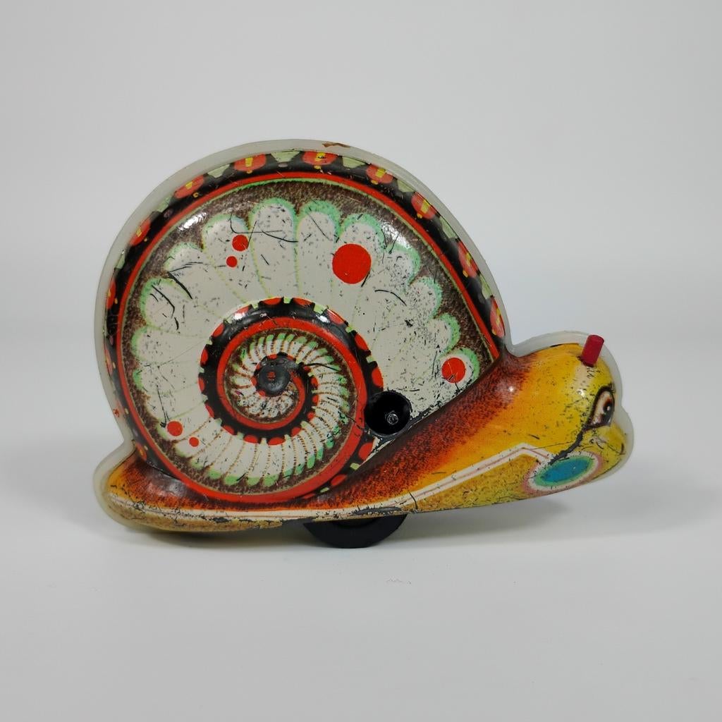 Snail  mechanisch speelgoed, Antiek en Kunst
